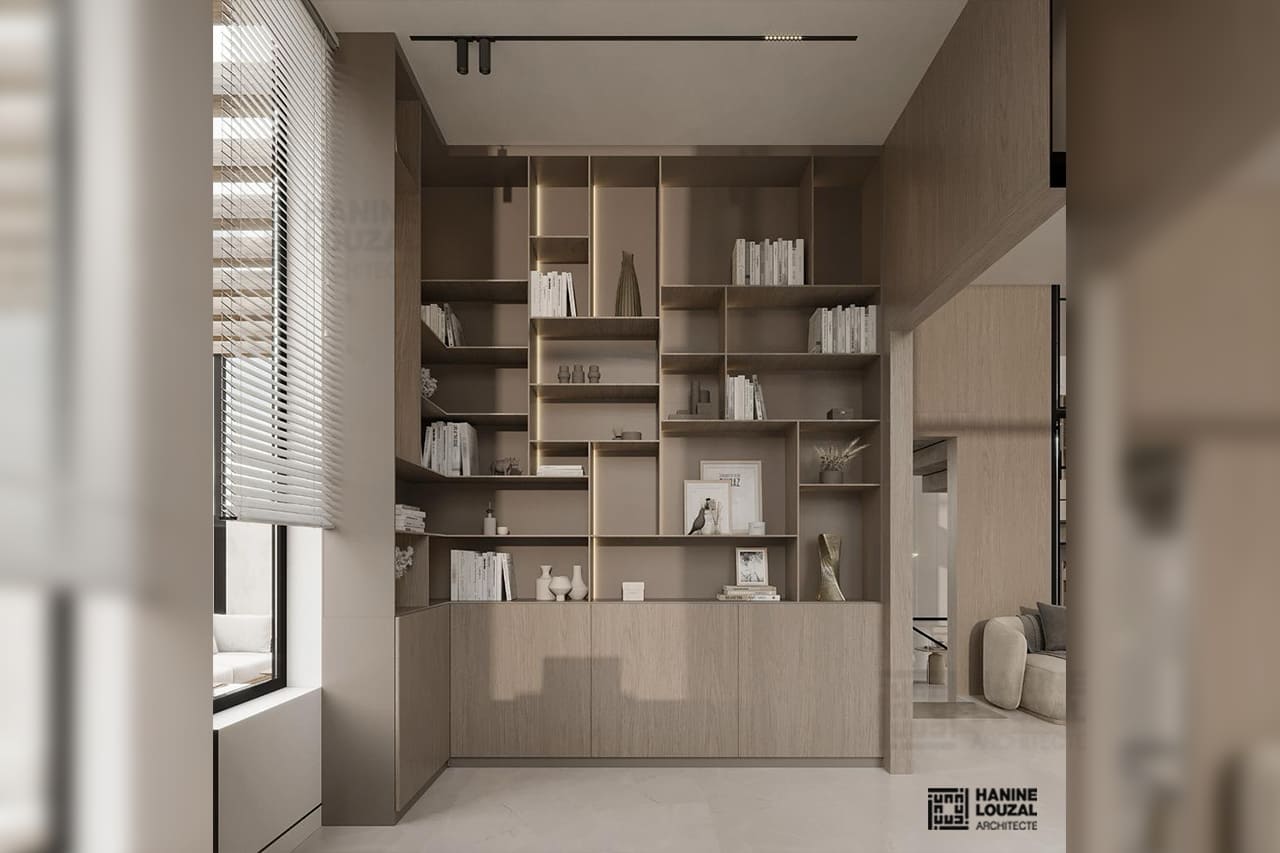 Bibliothèque Salon Villa
