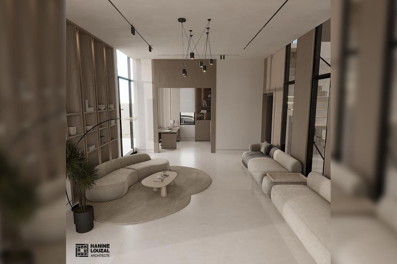 Vue Salon Villa Aménagement